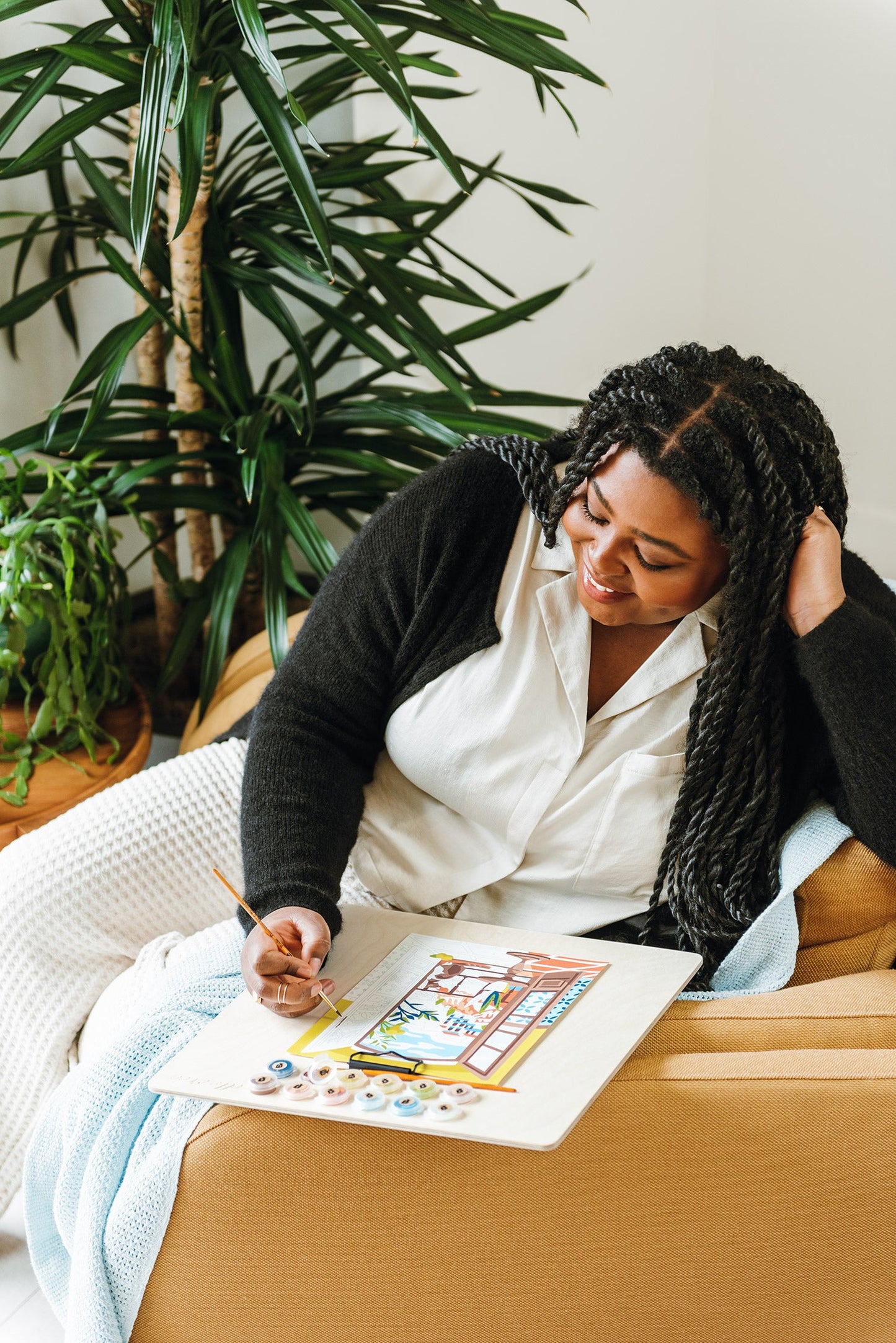 Coastal Catnap | 8x10 paint-by-number kit