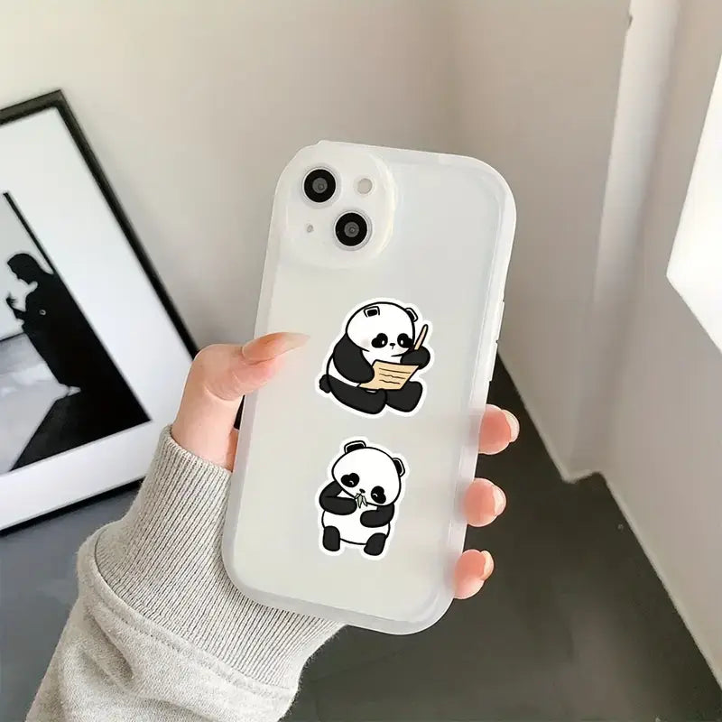 Charming Panda Stickers: Store Delights, Cute Stickers, DIY: 10 Stickers