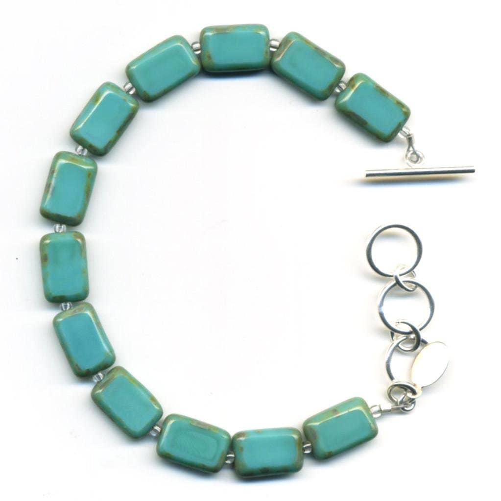 Turquoise 1-Strand Beaded Bracelet