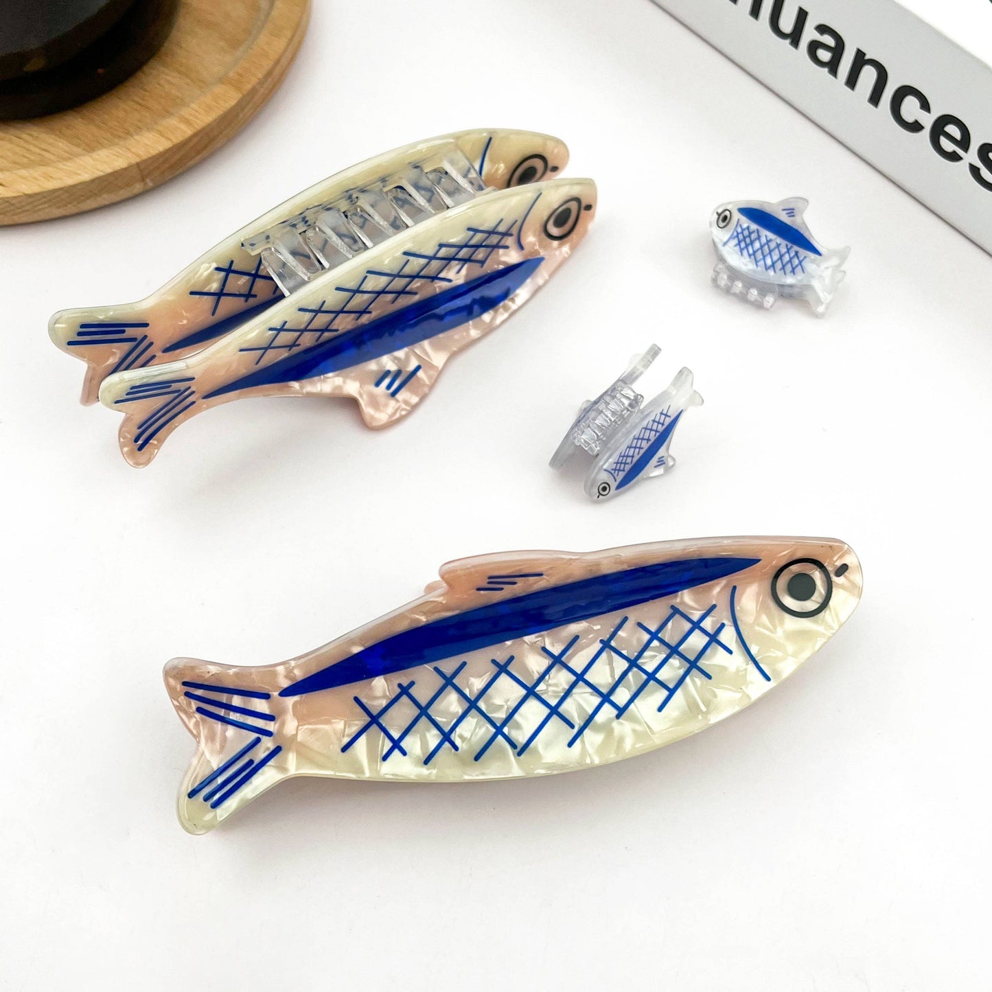 Sardine-Shaped Hair Claw Clip, Ocean Style Hair Clip