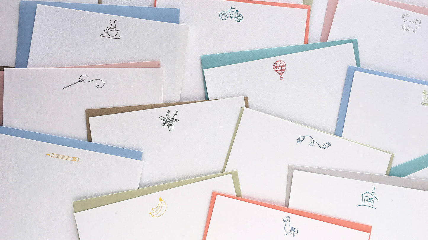 Pencil Notecard Set - Informals