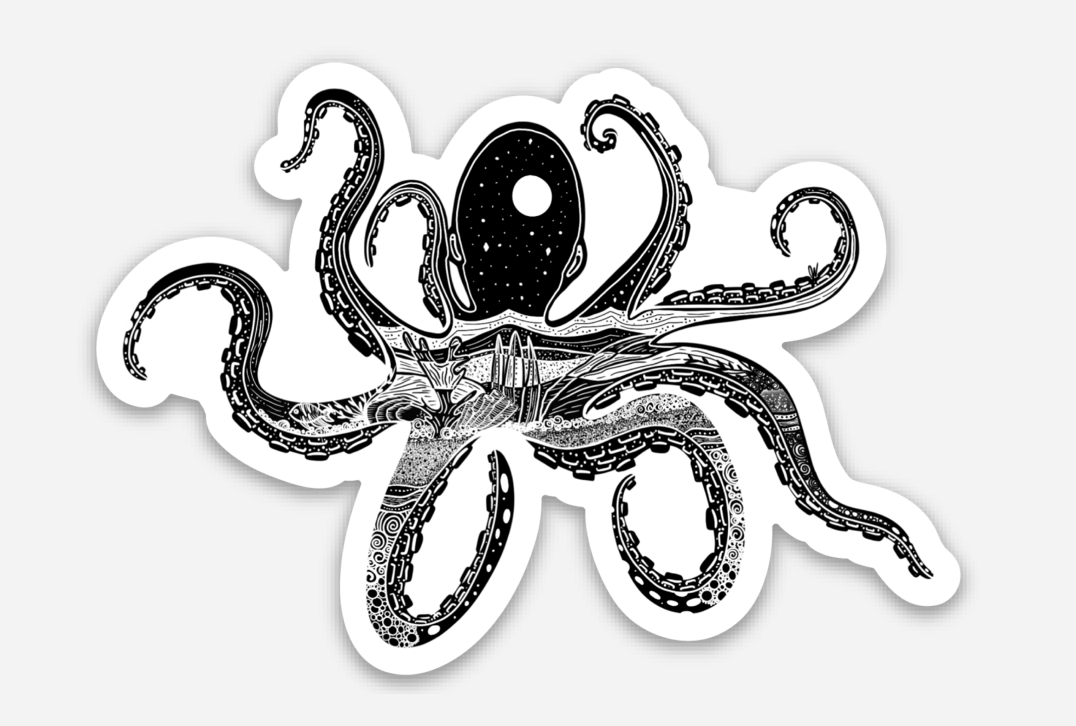 Underwater/Octopus Sticker