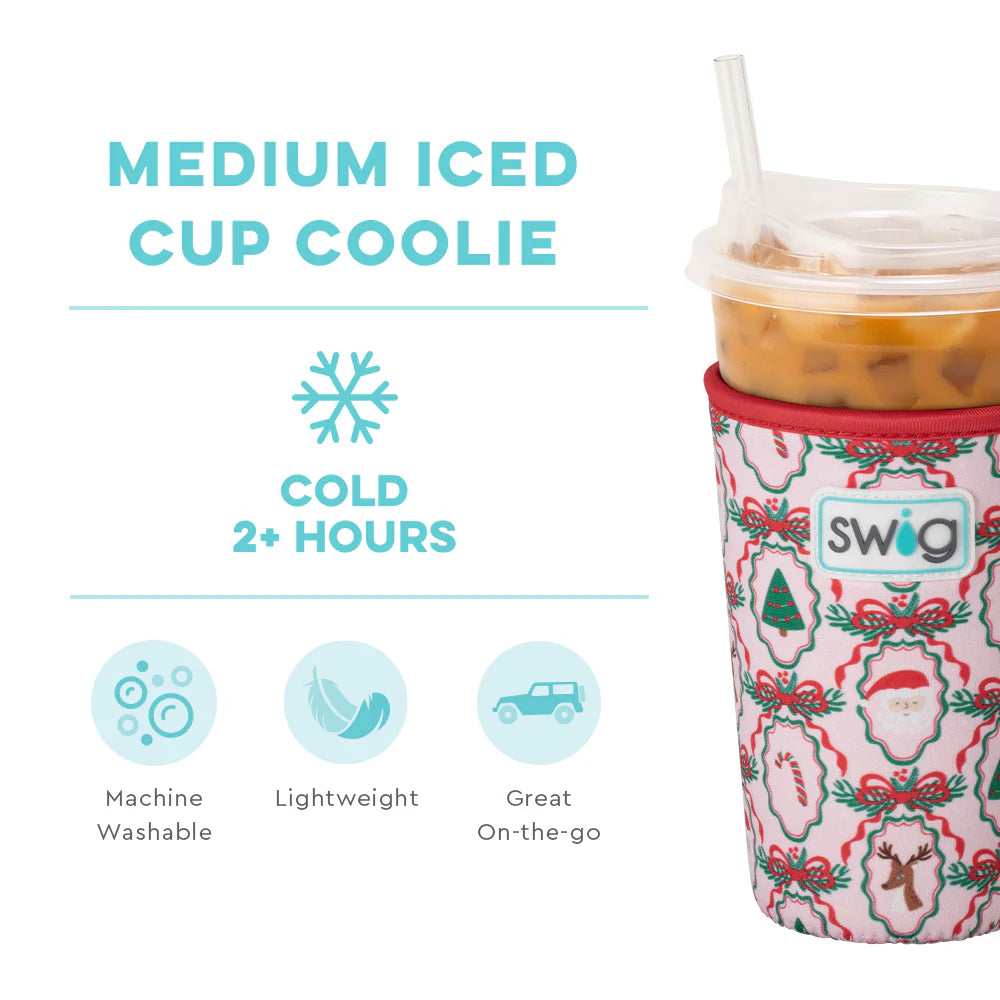 Christmas Cameos Medium Iced Cup Coolie