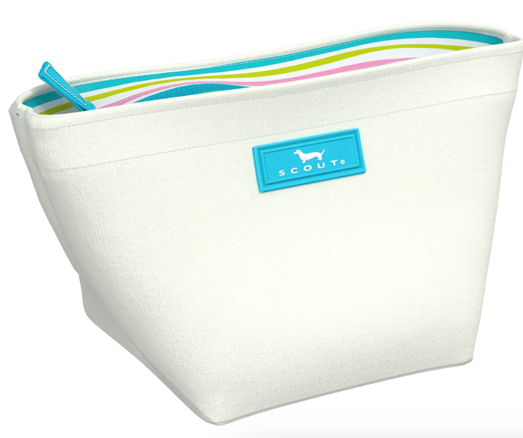 Vanilla Canvas/Silly Spring Crown Jewels Makeup Bag