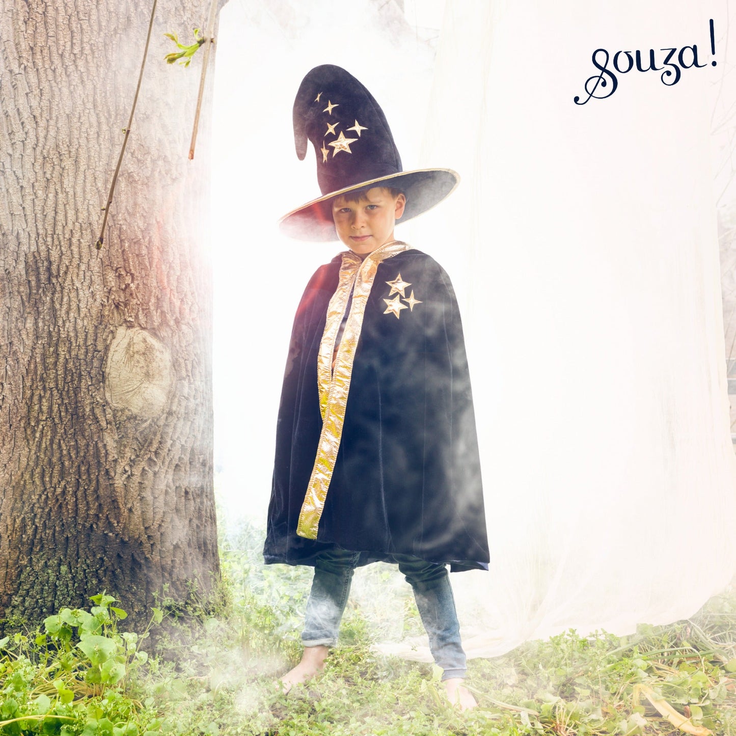 Wilfred Magician Costume Cape for Kids - Carnival & Festive Use - sz 4-8 yrs