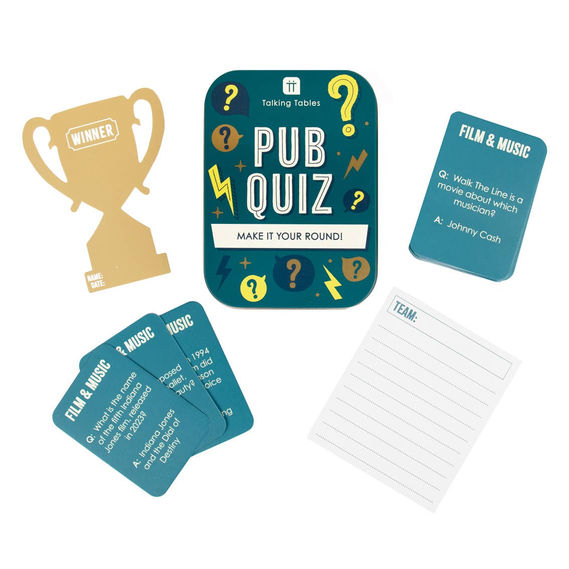 Fun in a Tin Travel Games: Pub Quiz