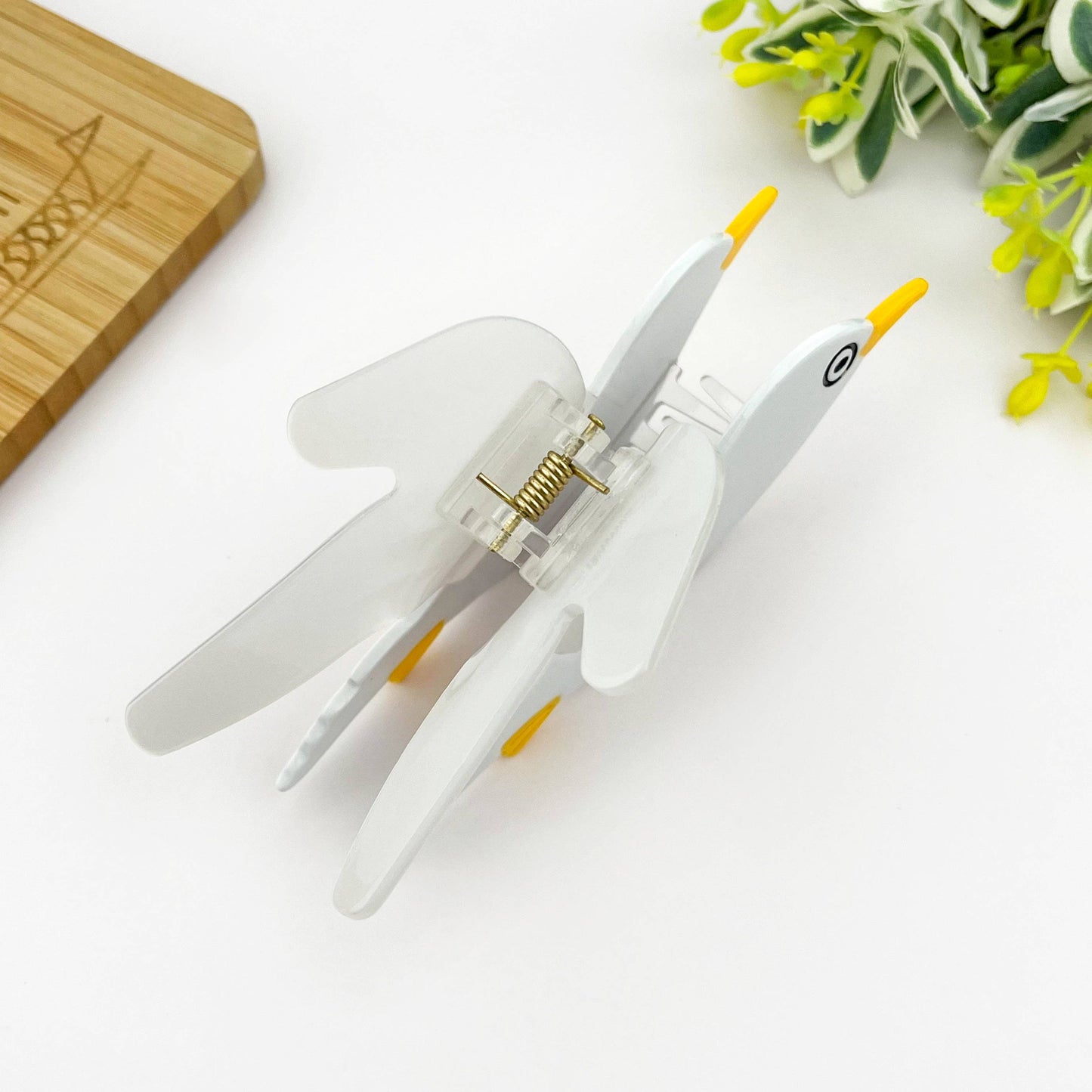 Flying Seagull Acetate Hair Claw Clip, Bird Hair Clip