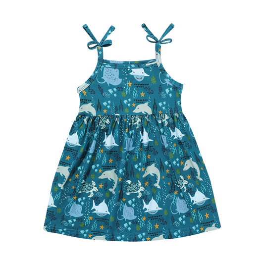 Ocean Friends Bamboo Sundress Summer Kids Clothing: 12-18M