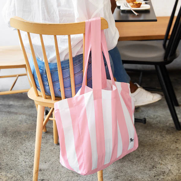 Medium Foldaway Tote Bags - Malibu Pink
