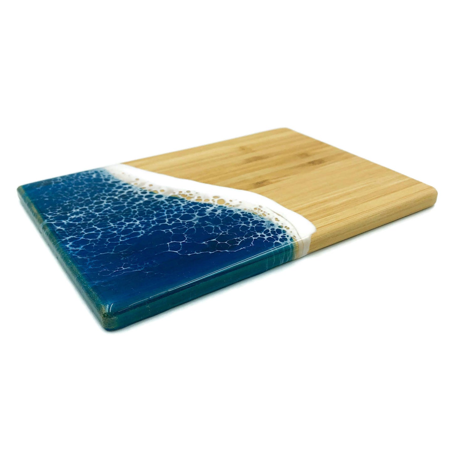 Ocean Wave Serving Board - Small: Vertical / Emerald