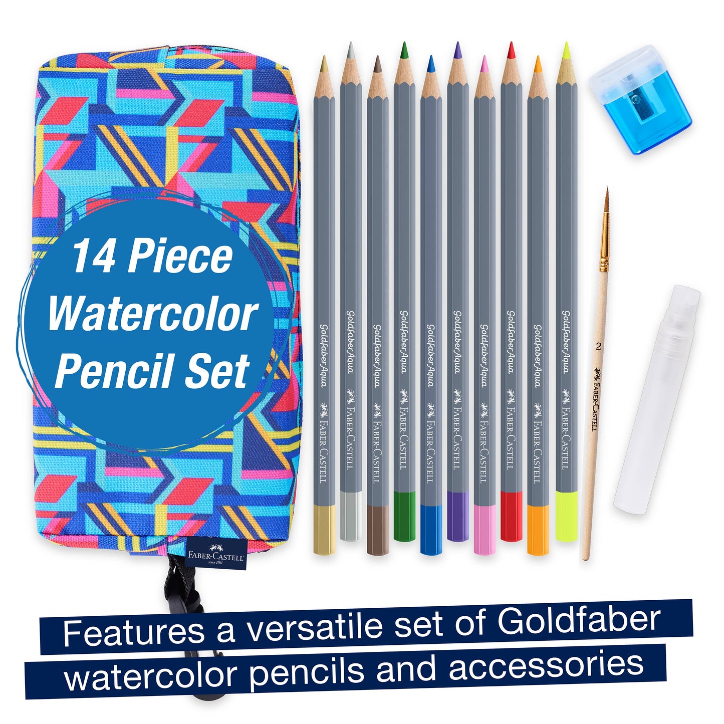 Art on the Go Watercolor Pencil Set for Hobby Artists