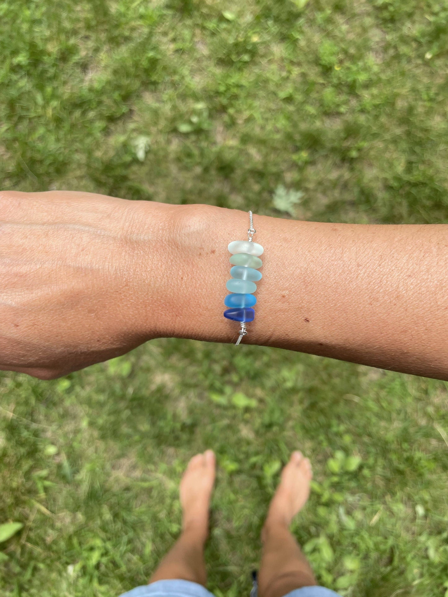 Seaglass Slide Bracelet