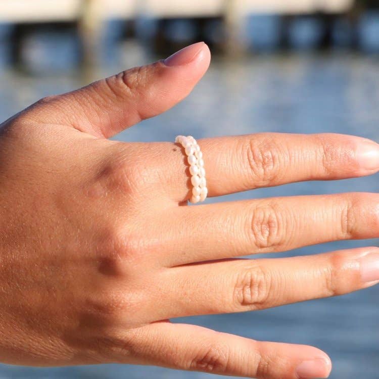 Freshwater Pearl Self Love Stretch Ring