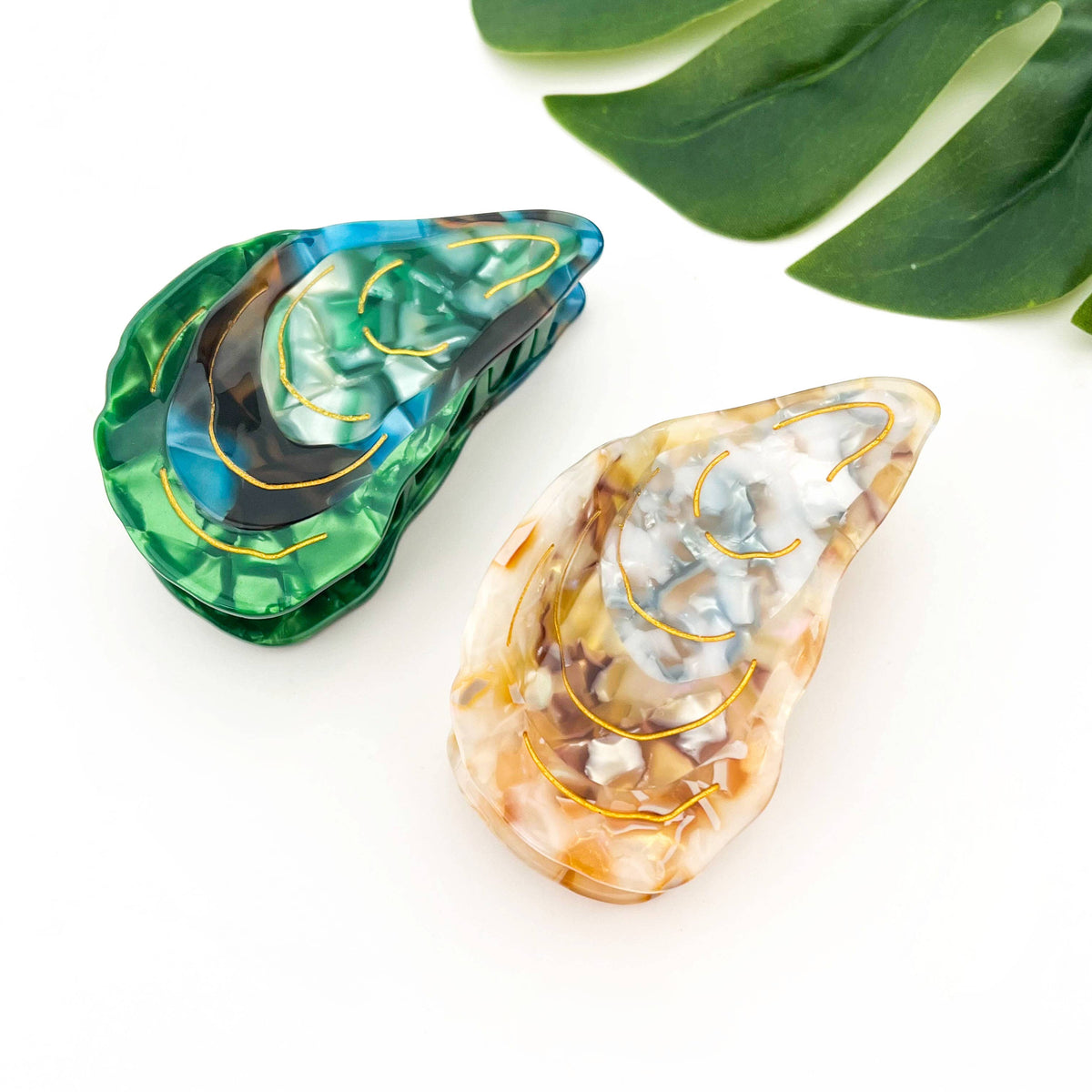 Oyster Shape Hair Claw Clip, Ocean Animal Hair Accessories