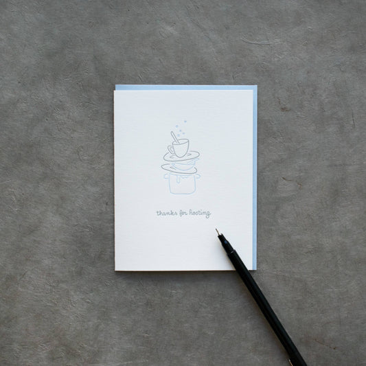 Thanks For Hosting Greeting Card