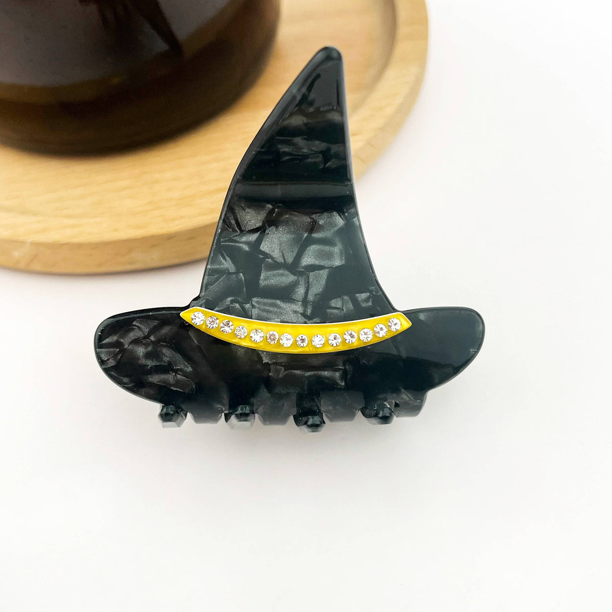 Black Witch Hat Hair Claw Clip, Halloween Hair Accessories