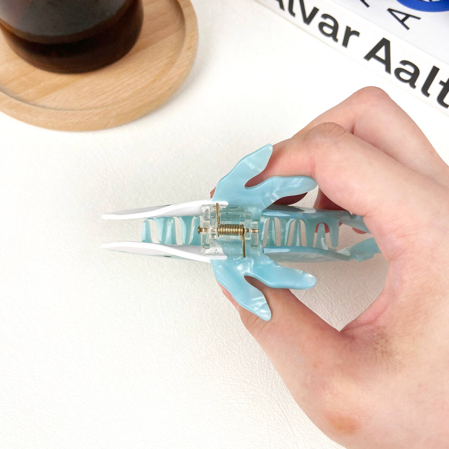 Green Whale Claw Clip