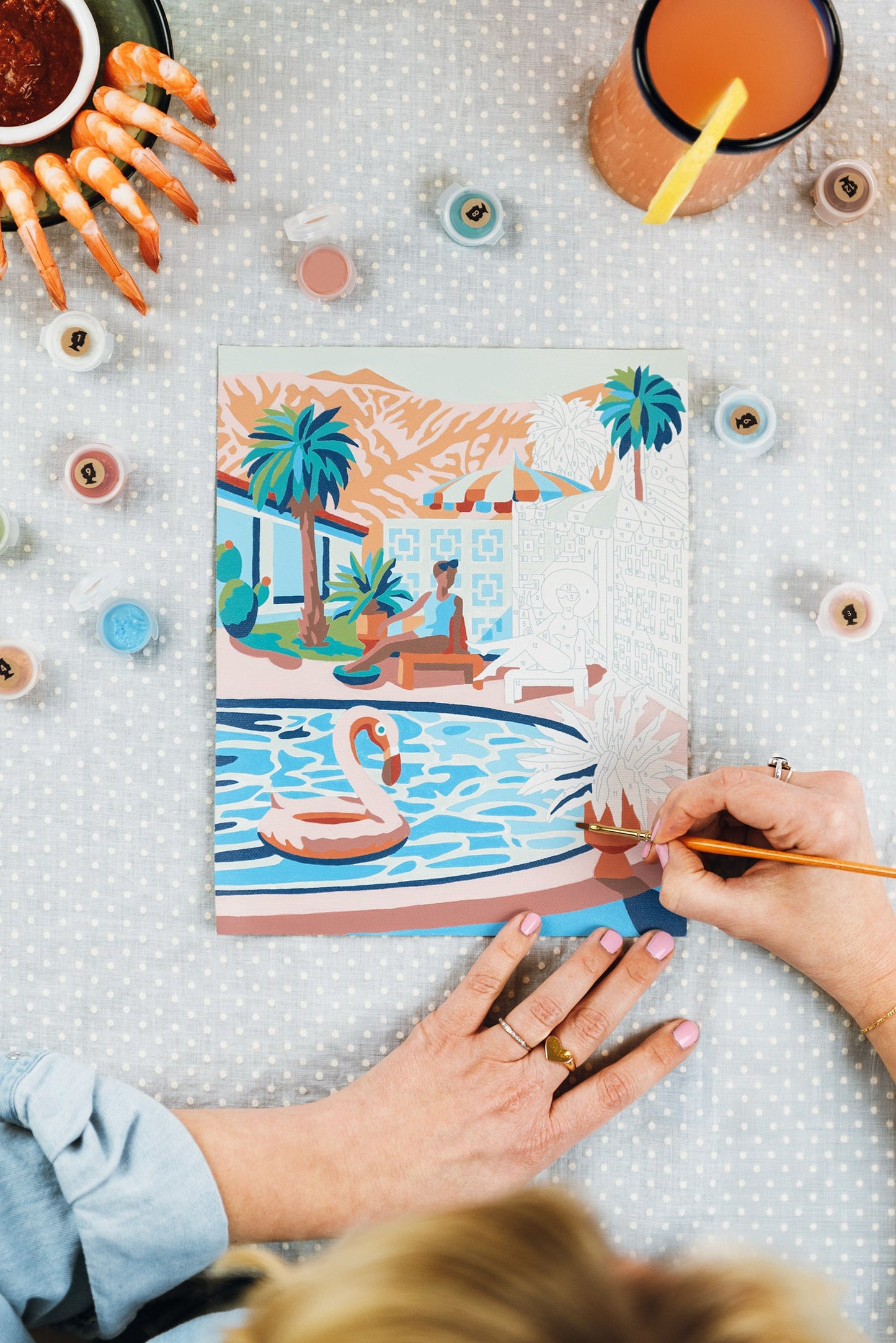 Mid-Mod Mirage | 8x10 paint-by-number kit