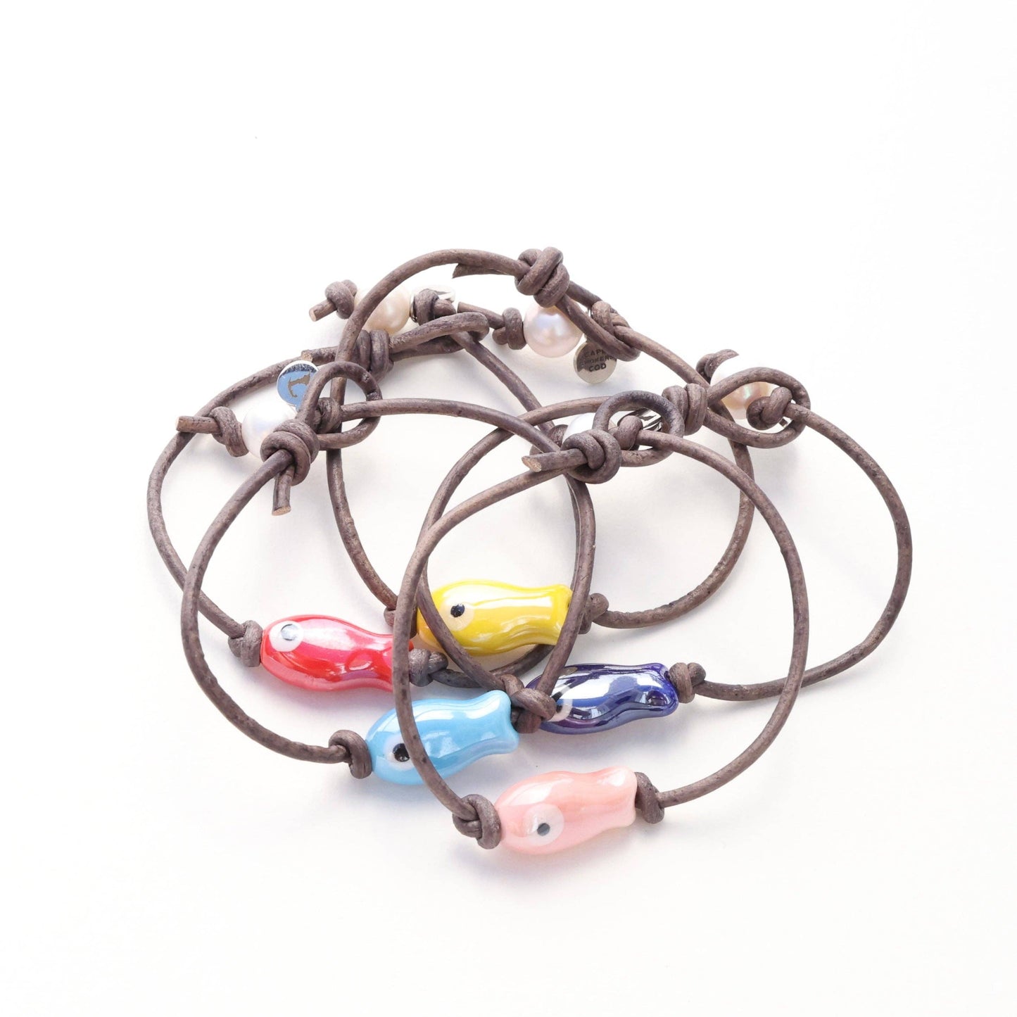Sardine Fish Bracelet: Navy Blue / 7"