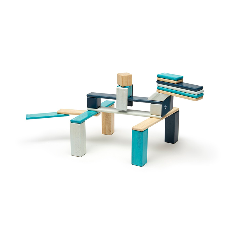 24-Piece Set Magnetic Wooden Blocks Tegu Classics