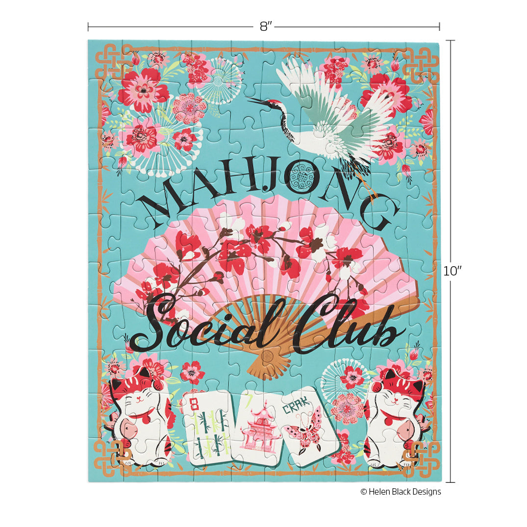 Mahjong Social Club 100 Piece Puzzle Snax