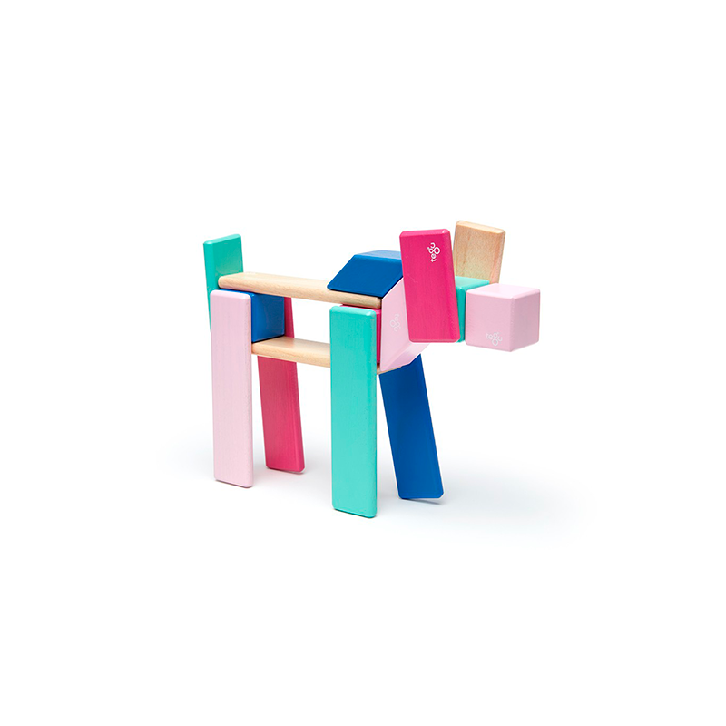 24-Piece Set Magnetic Wooden Blocks Tegu Classics