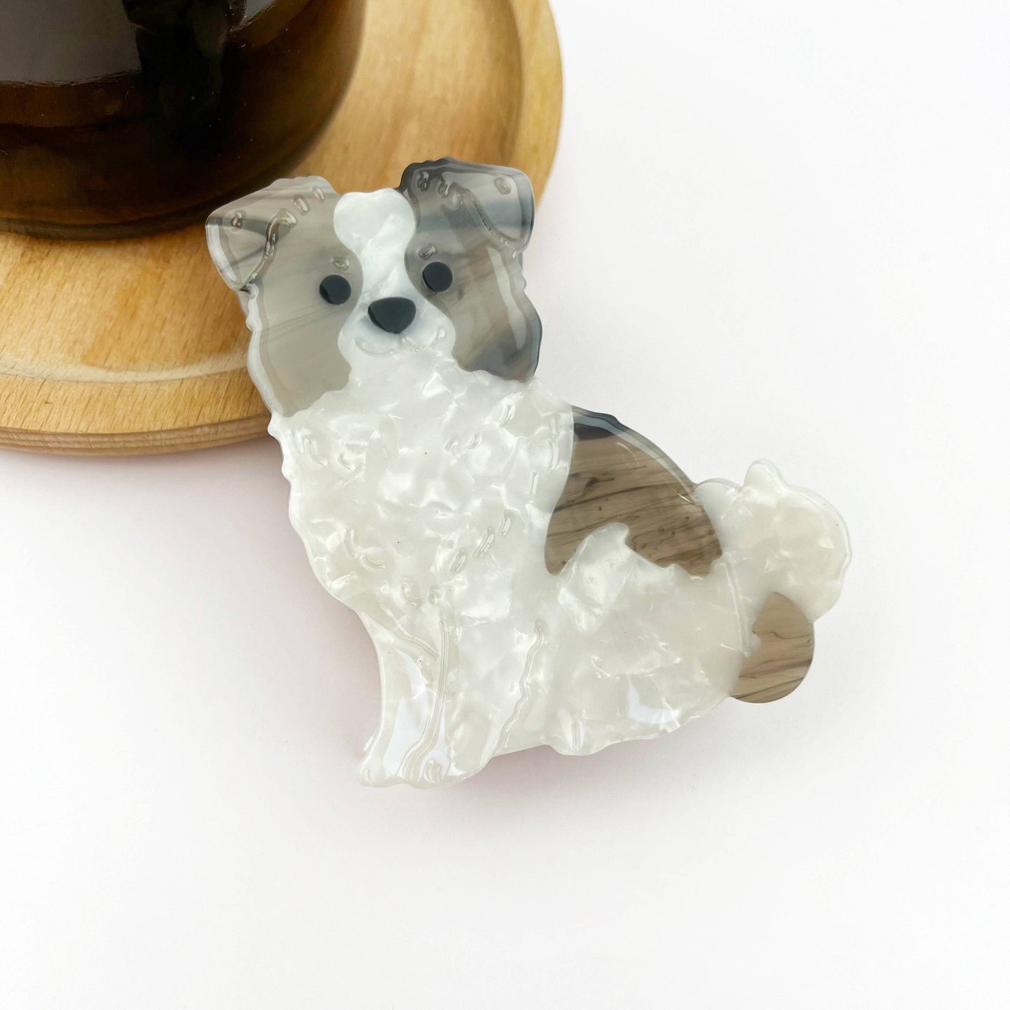 Cute Puppy Hair Claw Clip, Animal Dog Hair Clip