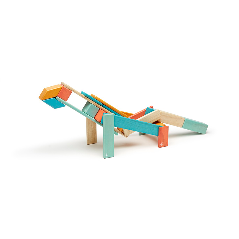 24-Piece Set Magnetic Wooden Blocks Tegu Classics