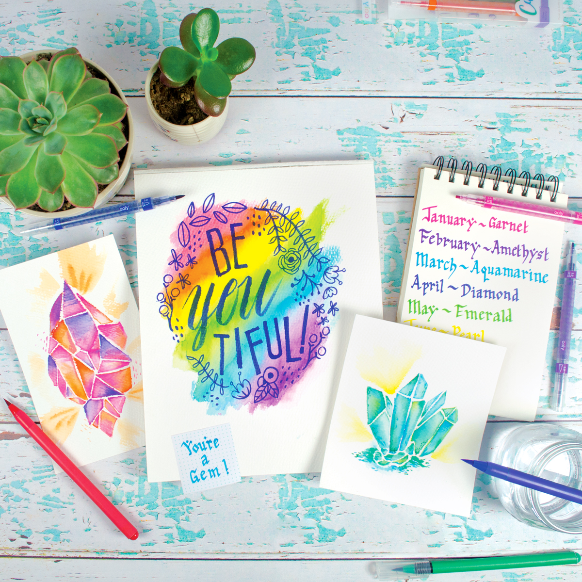Chroma Blends Watercolor Brush Markers lifestyle
