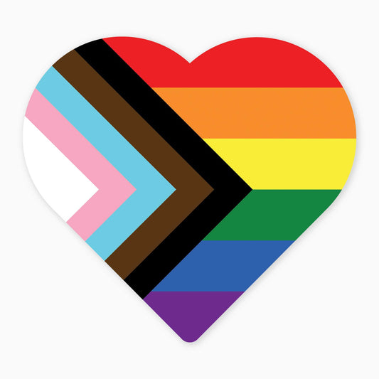 Pride Heart - 3" Art Sticker: No Barcode