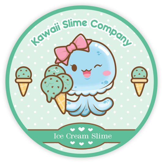 Mint Chip Scented Ice Cream Pint Slime