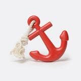 Anchors Aweigh Rubber Dog Toy: Cherry / Large