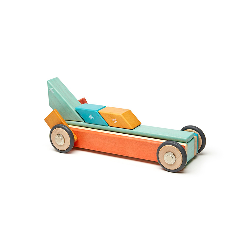 42-Piece Set Magnetic Wooden Blocks Tegu Classics