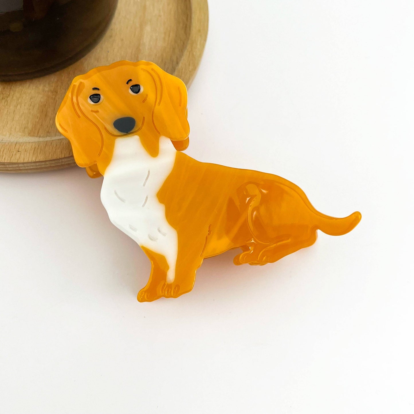 Cute Puppy Hair Claw Clip, Animal Dog Hair Clip