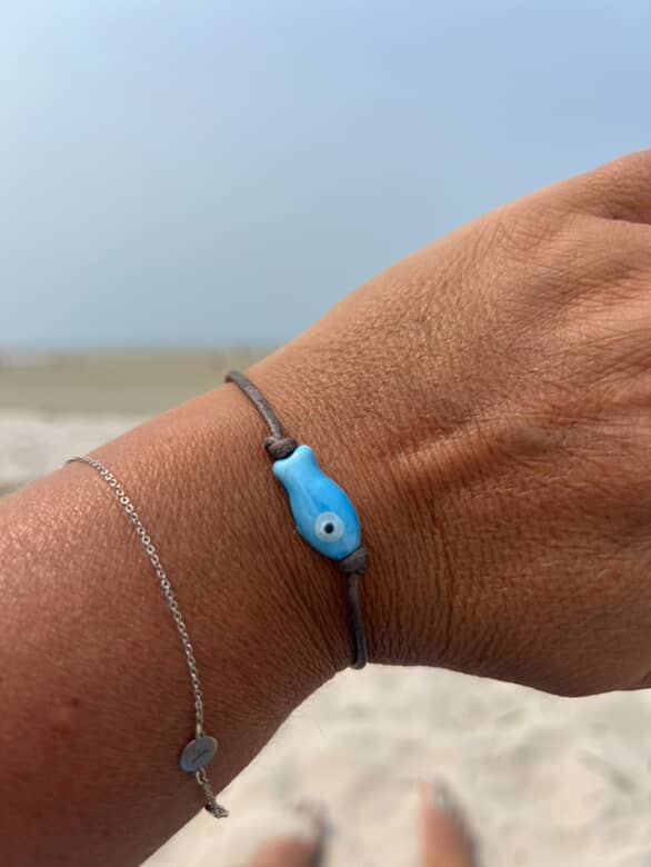 Sardine Fish Bracelet: Navy Blue / 6"