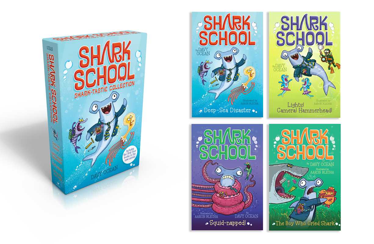 Shark School Shark-tastic Collection Books 1-4 (Boxed Set) by Davy Ocean