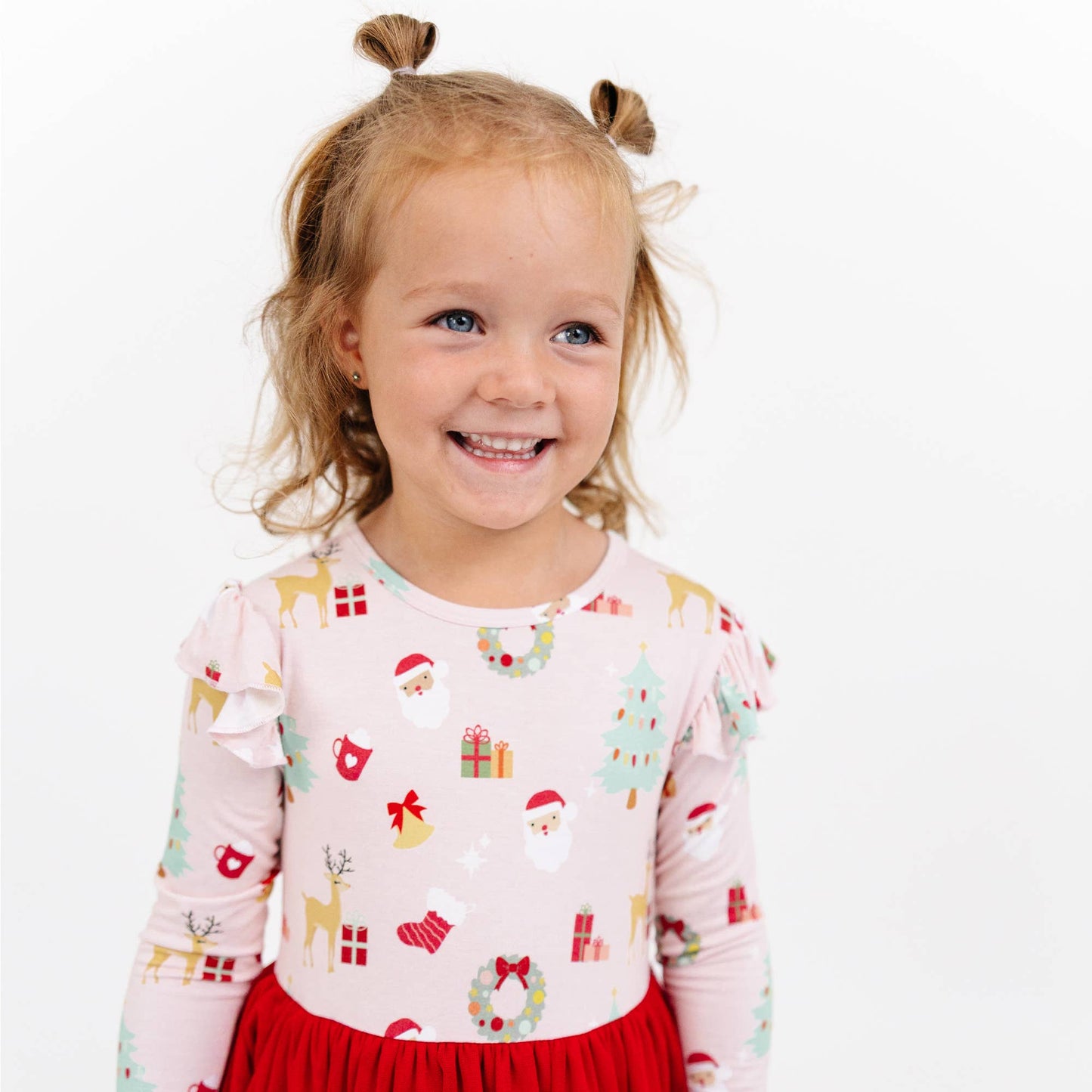 Sugar Plum Bamboo Tulle Dress: Red/Multi / 12-18M