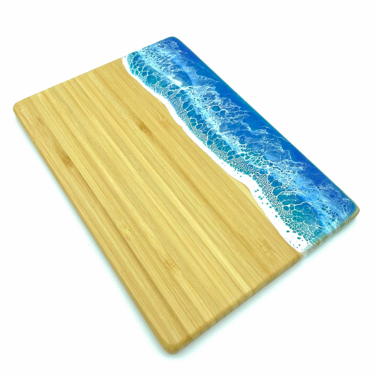 Ocean Wave Serving Board - Small: Vertical / Emerald