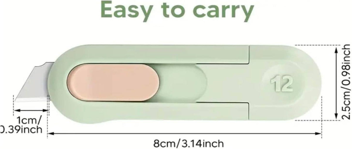 Mini Pocket Utility Cutter – Slide Blade, Assorted Color: Assorted Col ...