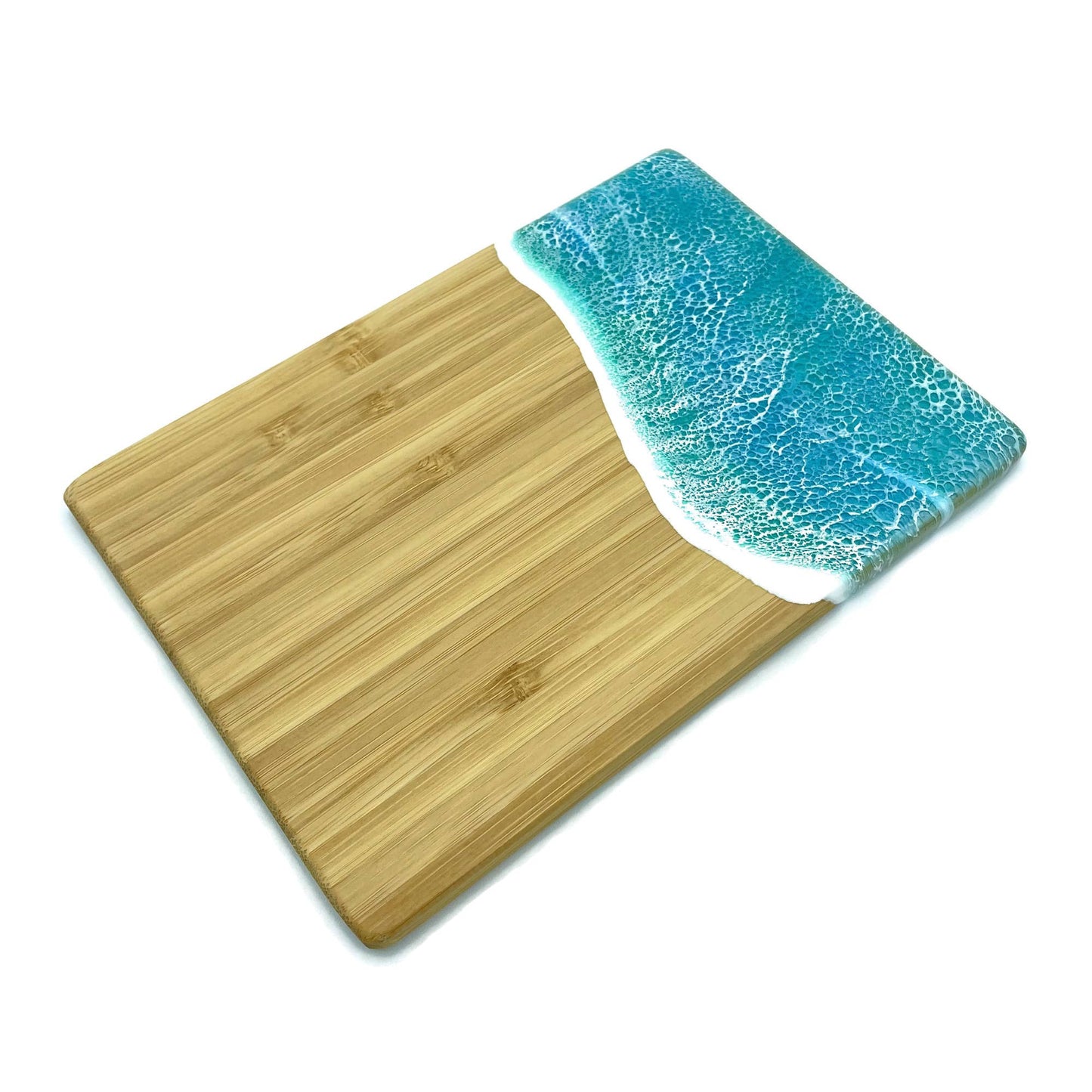 Ocean Wave Serving Board - Small: Vertical / Emerald