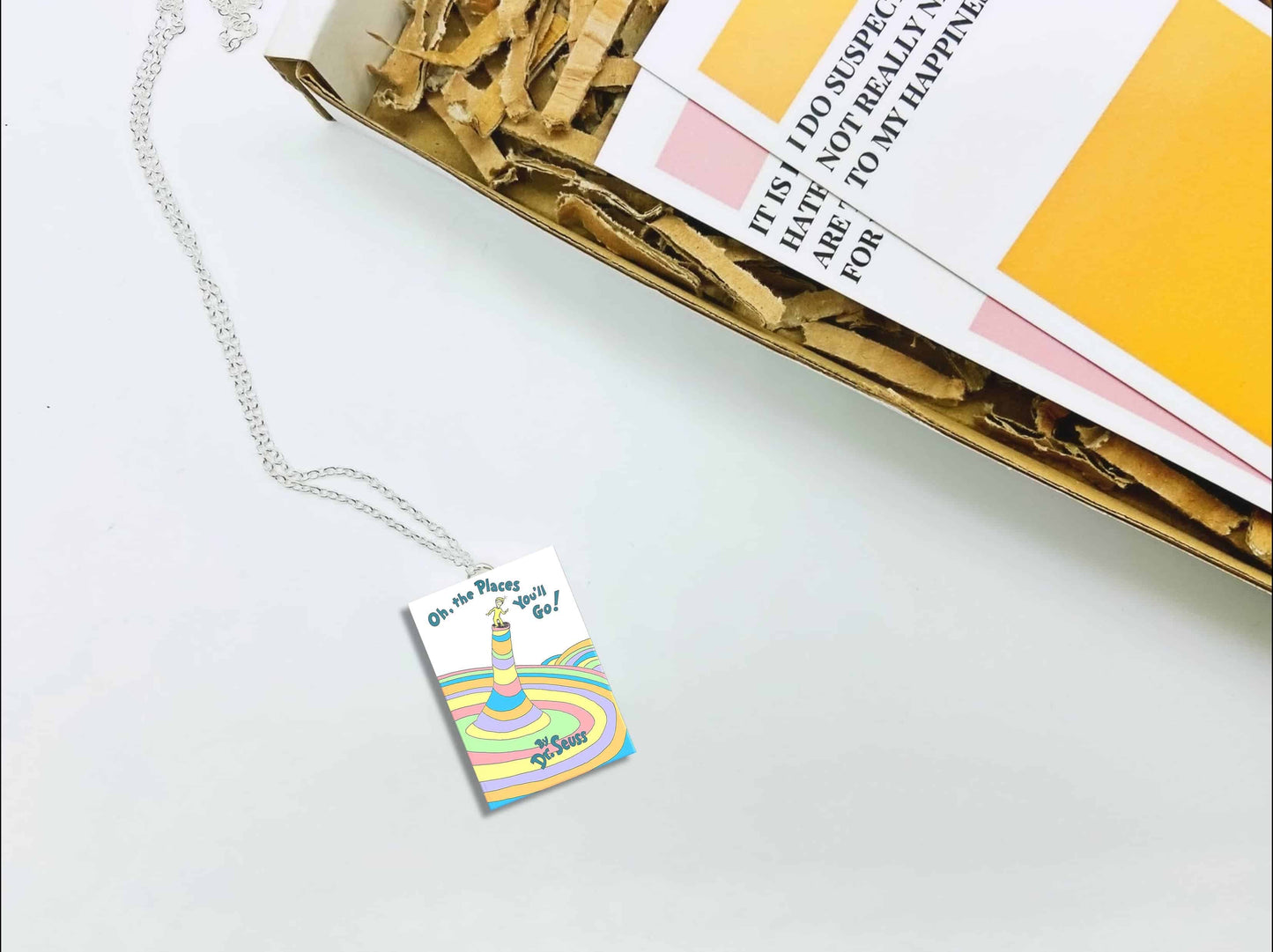 Oh, the Places You'll Go! | Dr. Seuss | Miniature Book: Small Metal Bookmark