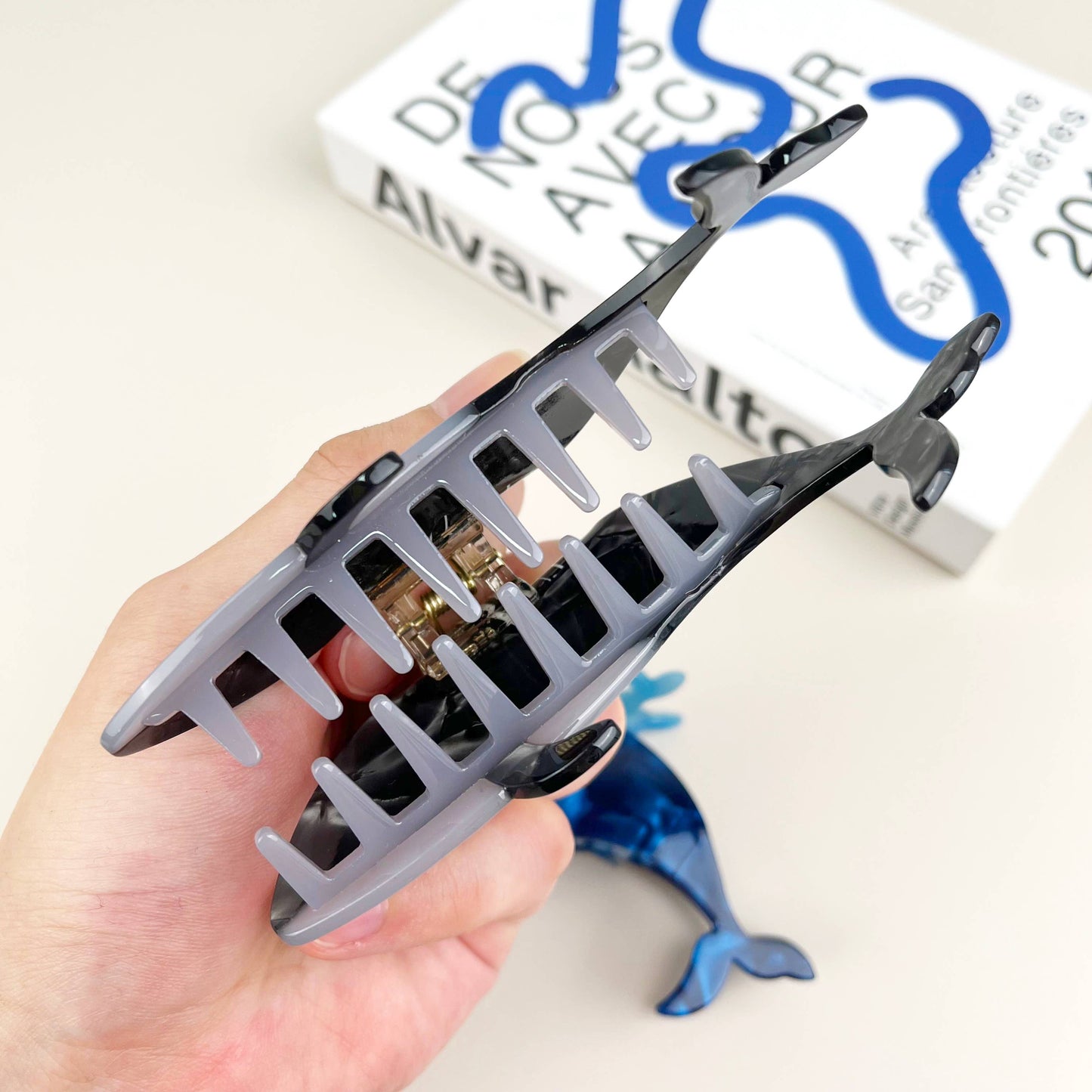 Acetate whale hair clips Shark claw clip animal series
