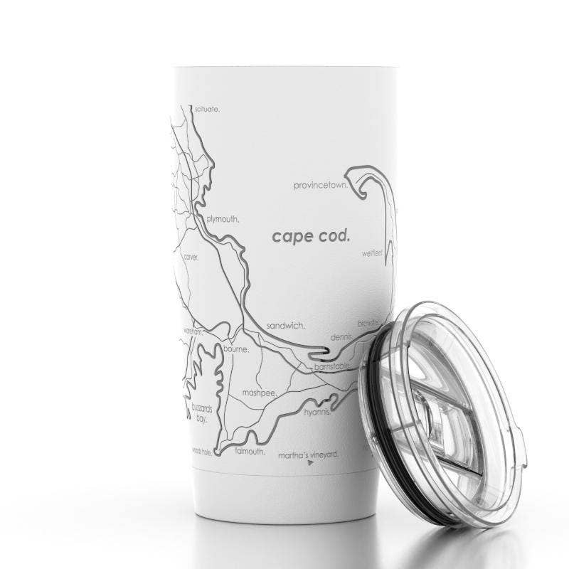 Cape Cod MA Map 20 oz Insulated Pint Tumbler - Thumbnail 3