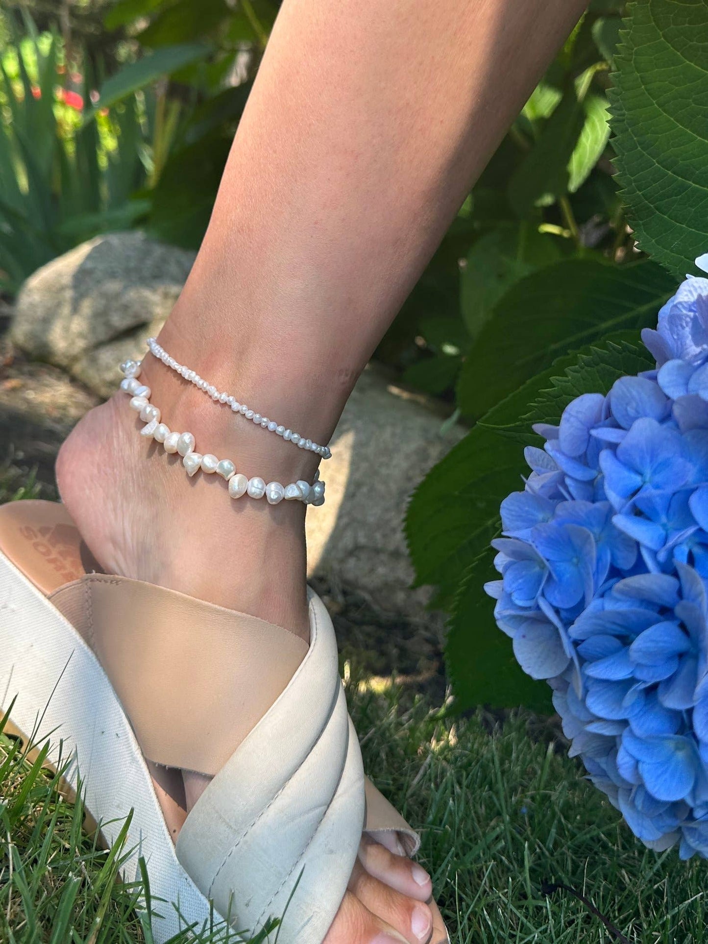 Freshwater Keshi Pearl Anklet