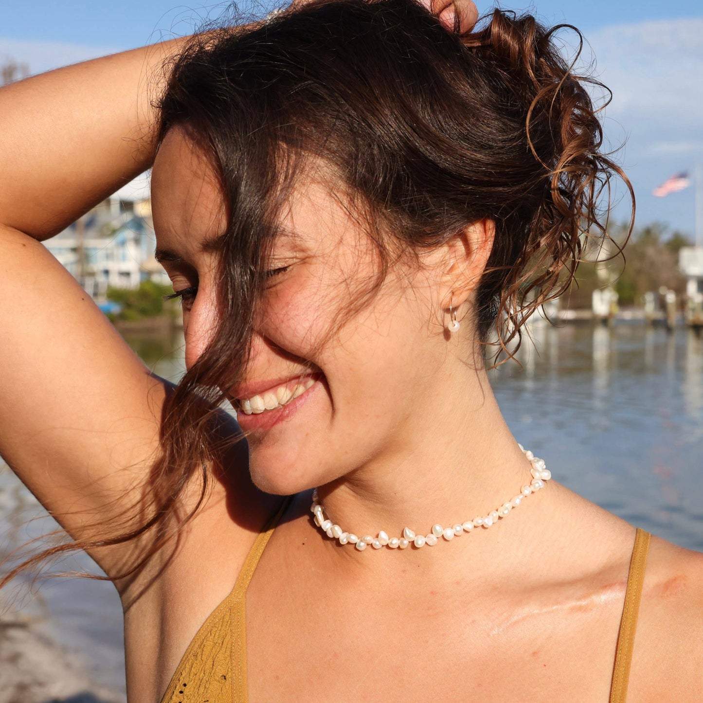 Freshwater Keshi Pearl Choker