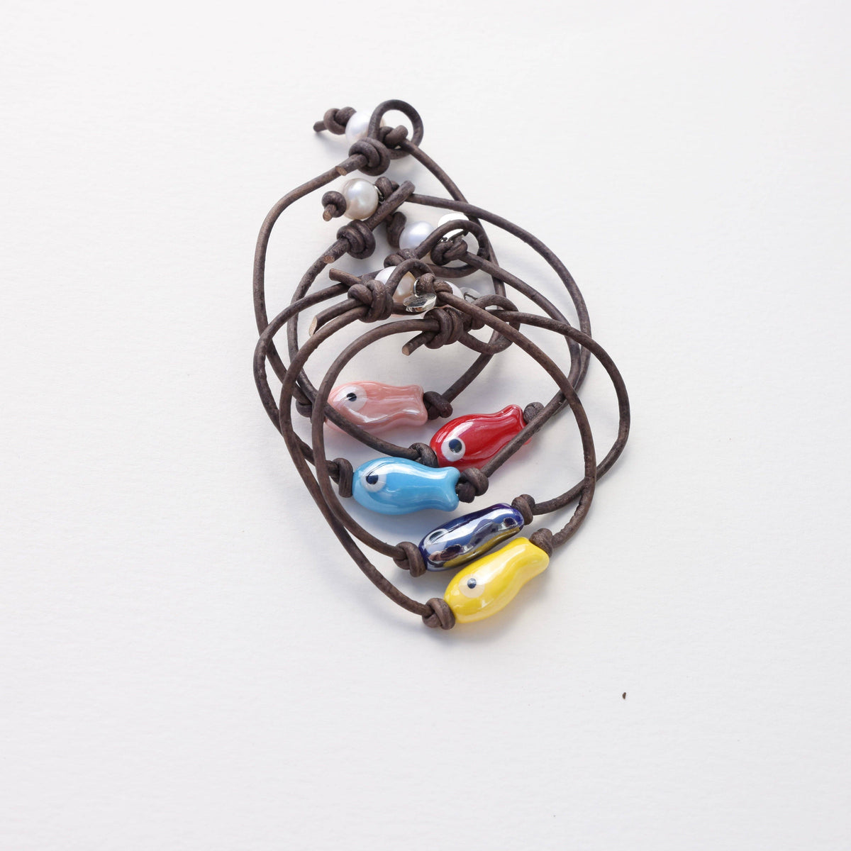 Sardine Fish Bracelet: Yellow / 7.5"