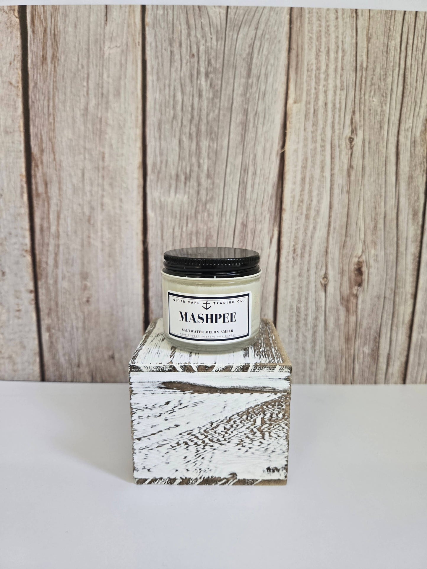 Mashpee Cape Cod Soy Wax Crackling Wooden Wick Candle bulk wholesale
