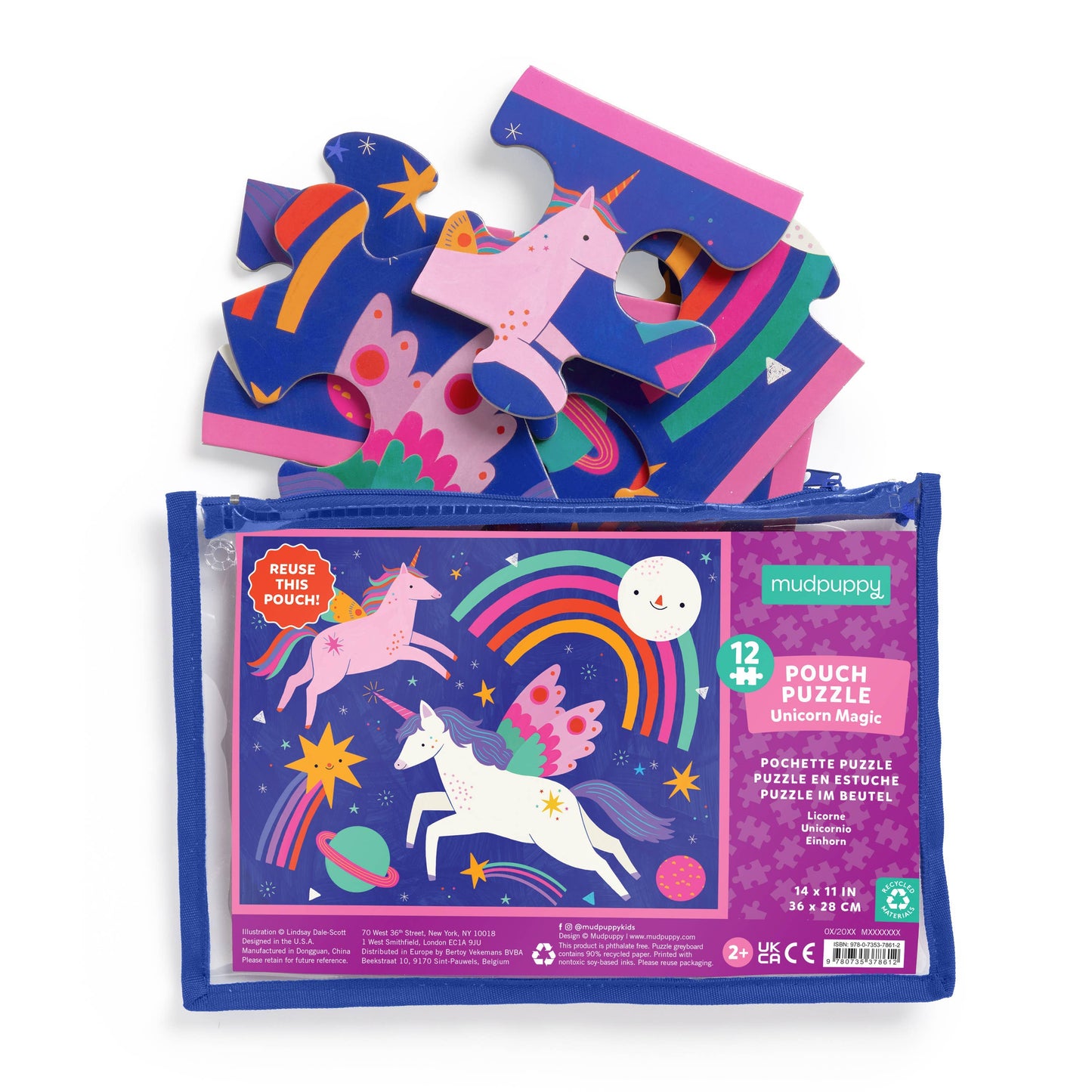 Unicorn Magic 12 Piece Pouch Puzzle