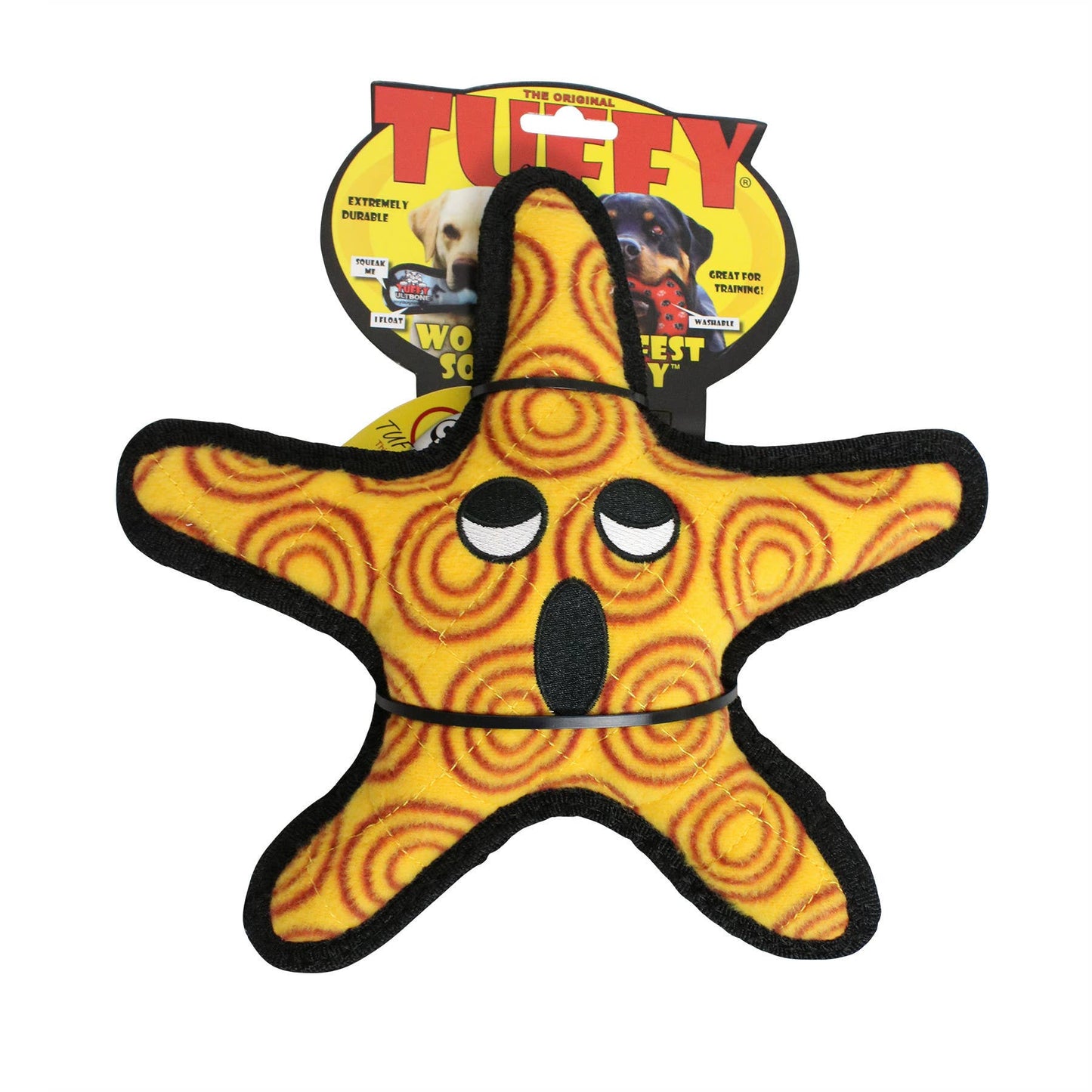 Tuffy Ocean Starfish, Durable, Tough, Squeaky Dog Toy