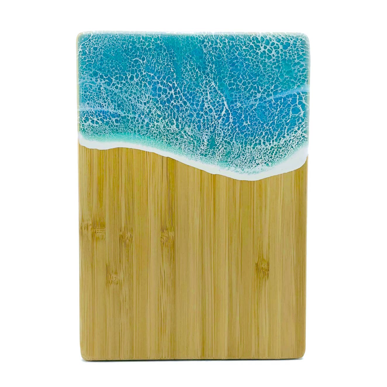 Ocean Wave Serving Board - Small: Vertical / Emerald